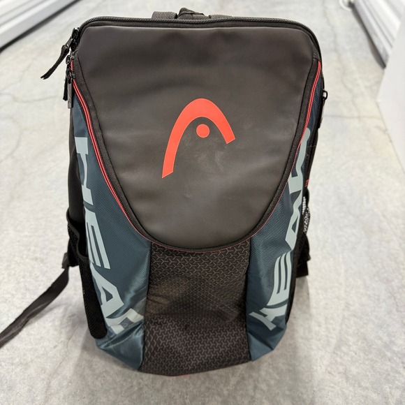 HEAD Tour Team Backpack Tennis Racquet Bag Black/Gray/Red - Picture 1 of 12